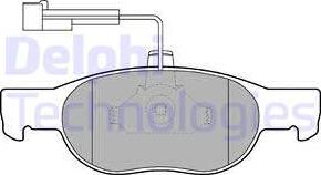 Delphi LP1585 - Sada brzdových destiček, kotoučová brzda www.parts5.com