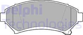 Delphi LP1609 - Brake Pad Set, disc brake www.parts5.com