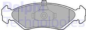 Delphi LP1603 - Brake Pad Set, disc brake parts5.com