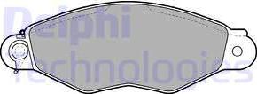 Delphi LP1610 - Brake Pad Set, disc brake www.parts5.com