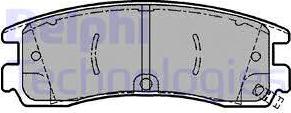 Delphi LP1612 - Brake Pad Set, disc brake parts5.com