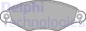 Delphi LP1617 - Brake Pad Set, disc brake www.parts5.com