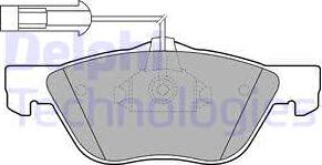 Delphi LP1686 - Brake Pad Set, disc brake parts5.com