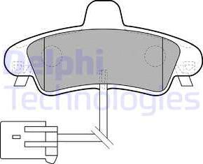 Delphi LP1683 - Set placute frana,frana disc www.parts5.com