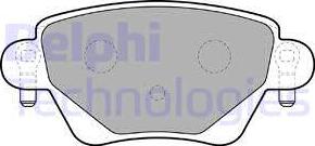 Delphi LP1682 - Brake Pad Set, disc brake parts5.com