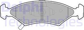 Delphi LP1630 - Komplet kočnih obloga, disk kočnica www.parts5.com