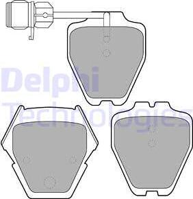 Delphi LP1633 - Brake Pad Set, disc brake parts5.com