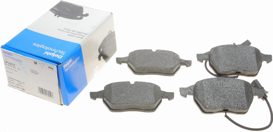 Delphi LP1672 - Brake Pad Set, disc brake parts5.com