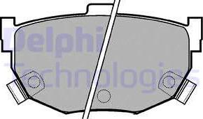 Delphi LP1073 - Brake Pad Set, disc brake www.parts5.com