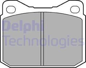 Delphi LP117 - Fékbetétkészlet, tárcsafék www.parts5.com