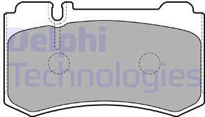 Delphi LP1842 - Комплект спирачно феродо, дискови спирачки www.parts5.com