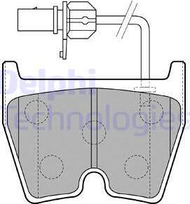 Delphi LP1856 - Brake Pad Set, disc brake www.parts5.com