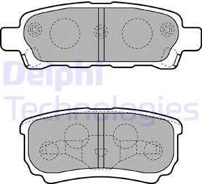 Delphi LP1852 - Тормозные колодки, дисковые, комплект www.parts5.com