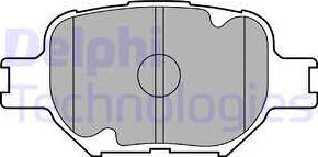 Delphi LP1804 - Brake Pad Set, disc brake www.parts5.com