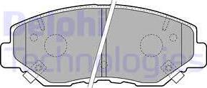 Delphi LP1806 - Σετ τακάκια, δισκόφρενα www.parts5.com