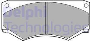 Delphi LP180 - Brake Pad Set, disc brake www.parts5.com