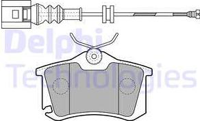 Delphi LP1815 - Piduriklotsi komplekt,ketaspidur www.parts5.com