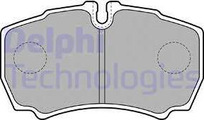 Delphi LP1826 - Komplet zavornih oblog, ploscne (kolutne) zavore www.parts5.com