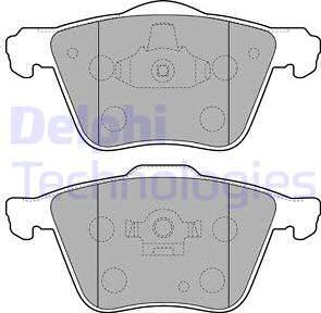 Delphi LP1821 - Sada brzdových destiček, kotoučová brzda www.parts5.com