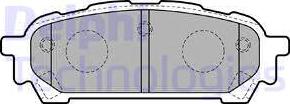 Delphi LP1822 - Brake Pad Set, disc brake www.parts5.com