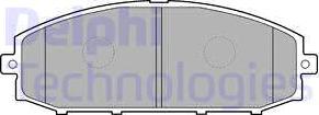 Delphi LP1305 - Brake Pad Set, disc brake parts5.com