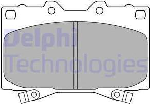 Delphi LP1308 - Set placute frana,frana disc www.parts5.com