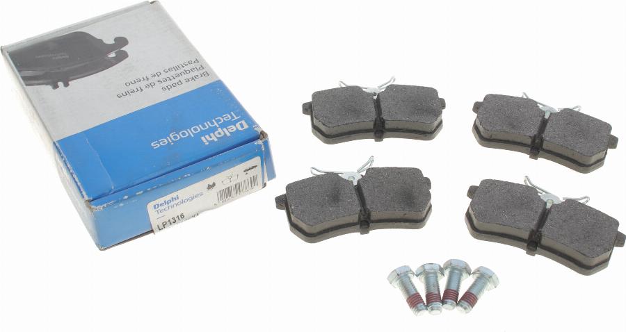 Delphi LP1316 - Brake Pad Set, disc brake www.parts5.com