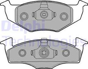 Delphi LP1249 - Set placute frana,frana disc www.parts5.com