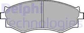 Delphi LP1228 - Bremsbelagsatz, Scheibenbremse www.parts5.com