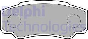 Delphi LP1790 - Тормозные колодки, дисковые, комплект www.parts5.com
