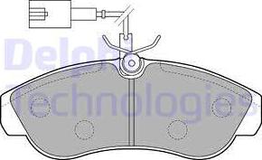 Delphi LP1749 - Комплект спирачно феродо, дискови спирачки www.parts5.com