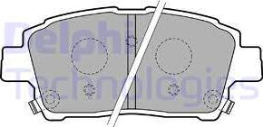 Delphi LP1742 - Brake Pad Set, disc brake www.parts5.com