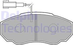 Delphi LP1750 - Komplet zavornih oblog, ploscne (kolutne) zavore www.parts5.com