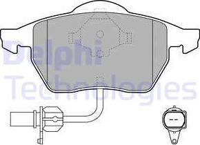 Delphi LP1706 - Brake Pad Set, disc brake parts5.com