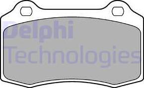 Delphi LP1700 - Brake Pad Set, disc brake parts5.com