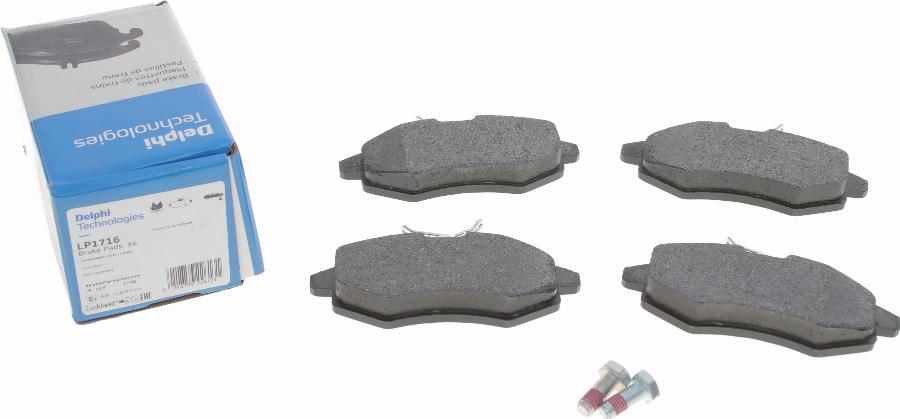 Delphi LP1716 - Brake Pad Set, disc brake www.parts5.com