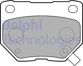 Delphi LP1780 - Sada brzdových destiček, kotoučová brzda parts5.com