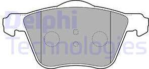 Delphi LP1787 - Brake Pad Set, disc brake parts5.com