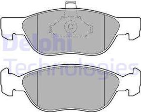 Delphi LP1734 - Brake Pad Set, disc brake parts5.com