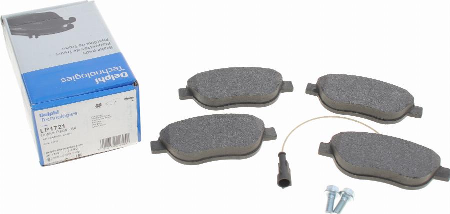 Delphi LP1721 - Brake Pad Set, disc brake www.parts5.com