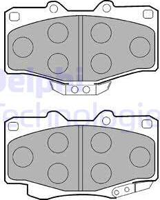 Delphi LP854 - Комплект спирачно феродо, дискови спирачки www.parts5.com