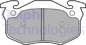 Delphi LP836 - Brake Pad Set, disc brake www.parts5.com