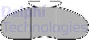 Delphi LP828 - Brake Pad Set, disc brake www.parts5.com