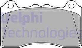 Delphi LP3436 - Brake Pad Set, disc brake parts5.com