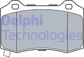 Delphi LP3547 - Bremsbelagsatz, Scheibenbremse www.parts5.com