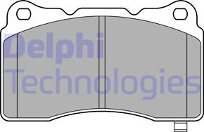 Delphi LP3575 - Тормозные колодки, дисковые, комплект www.parts5.com