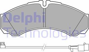 Delphi LP3658 - Тормозные колодки, дисковые, комплект www.parts5.com