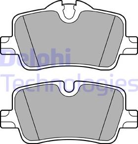 Delphi LP3606 - Brake Pad Set, disc brake www.parts5.com