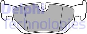 Delphi LP3618 - Brake Pad Set, disc brake parts5.com