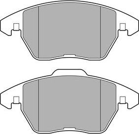 Delphi LP3684 - Sada brzdových platničiek kotúčovej brzdy www.parts5.com